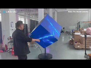 Moving LED Cube in Action | Dynamic Display That Drives Engagement