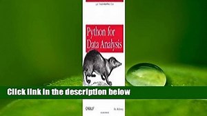 Full version Python for Data Analysis Best Sellers Rank : #3