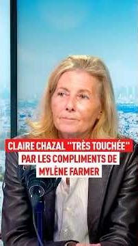 Claire Chazal "très touchée" par les compliments de Mylène Farmer