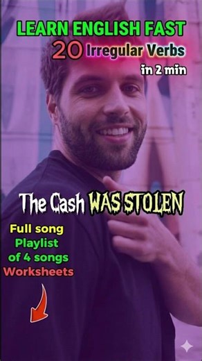 ​Part 4 of 4: Irregular Verbs Song 🔥 #grammar