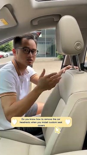 Do you know how to remove the car headrests when you install custom seat covers