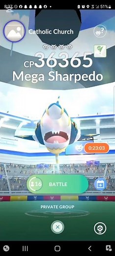 Mega Sharpedo debut (Raid hour ) # Pokémon GO