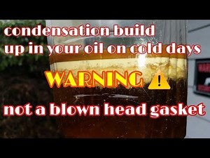 oil catch can condensation Explained WARNING not a blown head gasket