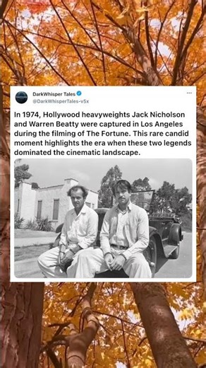 Jack Nicholson and Warren Beatty: 1974