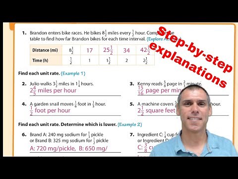 Lesson 4.1 Guided Practice on Unit Rates
