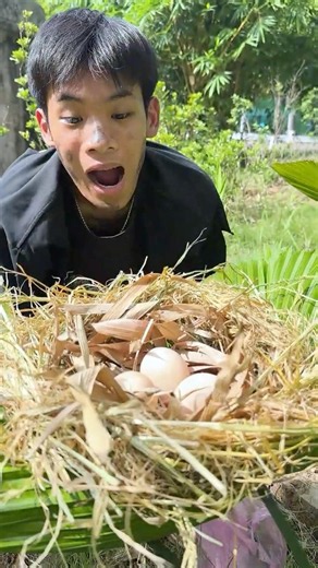 The poor boy stole eagle eggs 🦅😱 #survival #bushcraft #camping