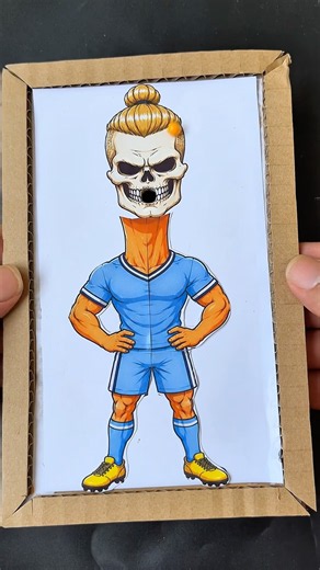 Erling haaland cardboard pinballs challenge game