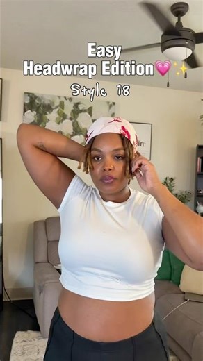 Quick & Easy headwrap style 💗✨ #locs #locsstyles