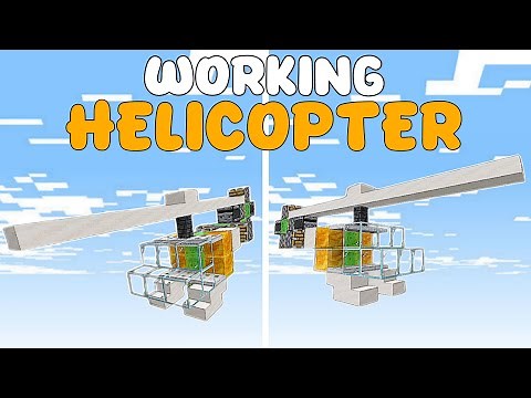Build This Easy Working Helicopter 🚁 In Minecraft | Bedrock