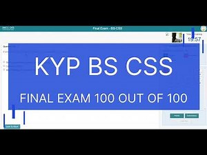 🙏 KYP FINAL EXAM BS-CSS 🔑|| 100 OUT OF 100 BS CSS EXAM ♥️ QUESTIONS WITH ANSWERS ||💕 #kypexam 🥰