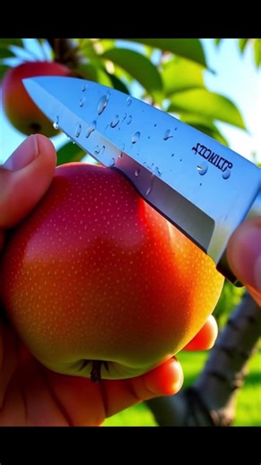 ​The Perfect Slice! 🍎🔪 Relaxing Fruit Cutting ASMR#asmr #shorts #satisfying #fresh #trending #viral