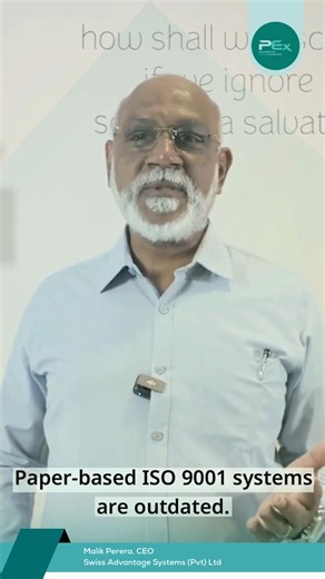 Paper-based ISO 9001 systems are outdated. Is your system ready for 2026? 📉 PEx is the lean management tool that ensures 100% compliance with 0% waste. Tested by 100 clients Watch the full introduction below. 👇 #PExGen2 #ISO9001 #SwissAdvantage #QualityManagement #PaperlessOffice #LeanManagement #SMEGrowth #SriLankaBusiness | Pex Software Solutions