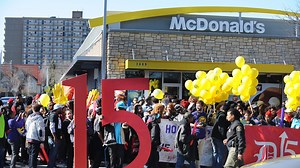 McDonald’s stores targeted by protests for $15 an hour