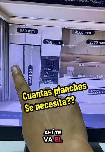 Mueble de cocina en melamina blanca: ¿Cuántas planchas?