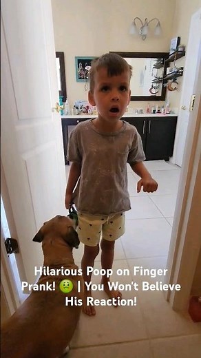 Hilarious Poop on Finger Prank! 🤢 | You Won't Believe His Reaction!