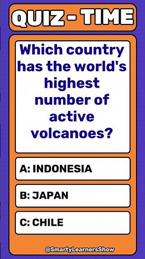 The Ultimate Ring of Fire Quiz! 🌏 How Many Active Volcanoes? #geographyquiz #naturefacts #didyouknow