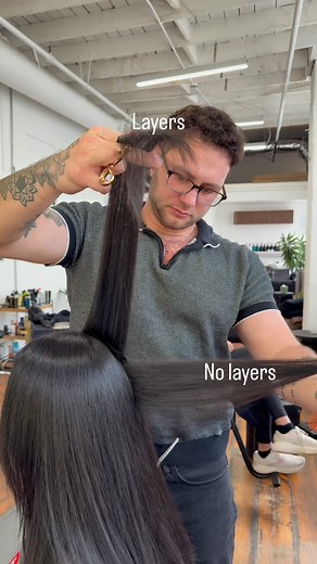 2.5M views · 41K reactions | Layers featuring @overprocessedpodcast. We have a haircutting master class demo in West Palm Beach December 15! Six haircuts demonstrated live. Link in my bio | Jacob Khan | Facebook