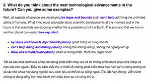 Bài Mẫu IELTS Speaking Topic Science - IELTS Thanh Loan