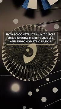 how to construct a unit circle using special right triangles and trigonometric ratios