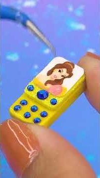 Have You Tried Making Mini Phone For Barbie 😆📱 | MINIATURE IDEAS FOR DOLLHOUSE | #Shorts