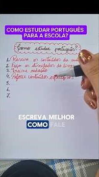 HOW TO STUDY PORTUGUESE FOR SCHOOL OR COLLEGE? #studyathome