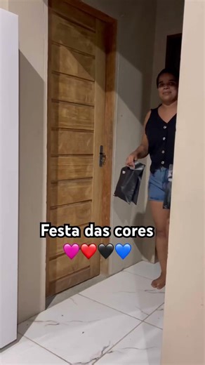 Festa das cores🩷❤️🖤💙