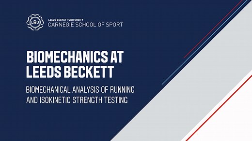 MSc Biomechanics of Human Movement course | Leeds Beckett University