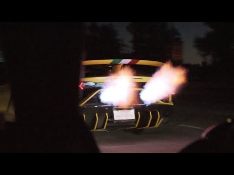 BEST SOUNDING Lamborghini Aventador SVJ shoots FLAMES!!
