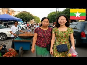 Yangon’s Street Food and Vibrant City Life in Myanmar 🇲🇲
