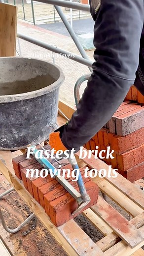 14K views · 180 reactions | Fastest Brick moving tools #labourer #bricklayer #mason #asmr | Dutchbricklayers | Facebook