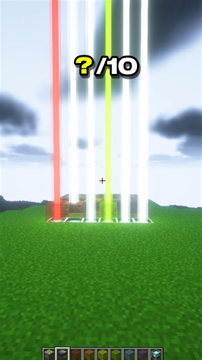 How to Make a Simple Rainbow Beacon in Minecraft – Color | CupSapling #minecraft #redstone #shorts