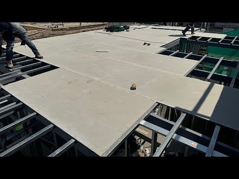 How to install 17mm Superboard fiber cement boards on duplex mezzanine floors