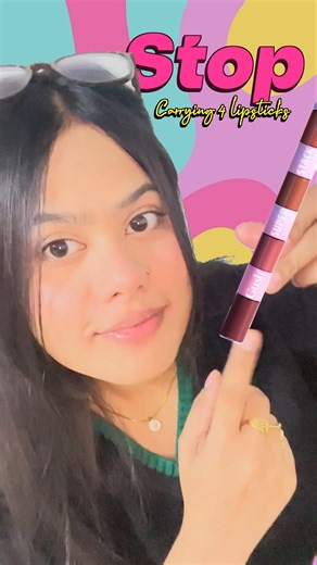 ✨ Mansi Gupta ✨ on Instagram: "One stack, four moods. 💄✨ Whether it’s a lunch date or a long day at the office, the @GushBeauty Super Stack has me covered. Pigmented, hydrating, and travel-friendly—what more could a girl want? . . . . #GushBeauty #SuperStack #LipstickSwatches #MakeupReview #IndianBeauty CleanBeauty BeautyHacks LipstickLovers MakeupOnTheGo EverydayMakeup BeautyInfluencer •Gush Super Stack 4-in-1 Lipstick • Best lipstick for Indian skin tones • Liquid lipstick review • Travel-fri