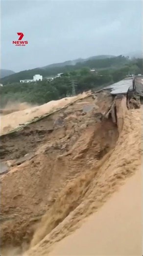 Dam wall collapses in China after heavy rain