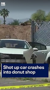 98K views · 436 reactions | Police say a shooting led to a car crashing into a donut shop near 85th and Grand Avenues on Thursday in Peoria. One person was hurt in the incident. No arrests have been made. Click on the link in our bio for more on this story. #crime #peoriaaz #phoenix | FOX 10 Phoenix | Facebook
