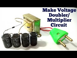 How to Make Voltage Doubler Circuit | Voltage Multiplier Circuit using Diodes and Capacitors