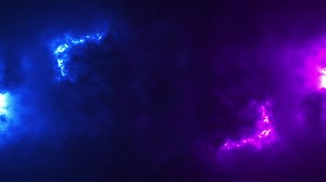 Download Loop blue purple pink smoke cloud motion flowing on black abstract background. for free