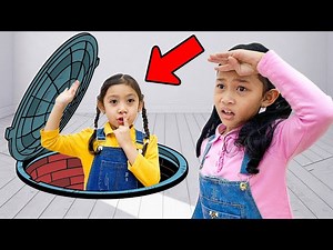 Maddie Magical Secret Room Rescue with Wendy and Andrea - Videos For Kids