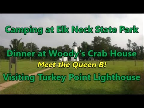 Camping at Elk Neck State Park | Woody's Crab House | Turkey Point Lighthouse | and More