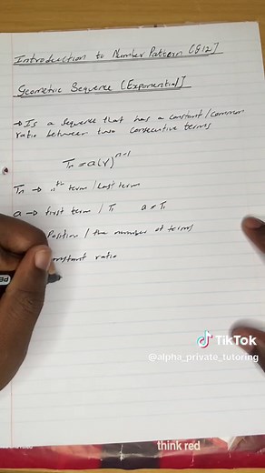 Introduction to Grade 12 Number Patterns in Maths