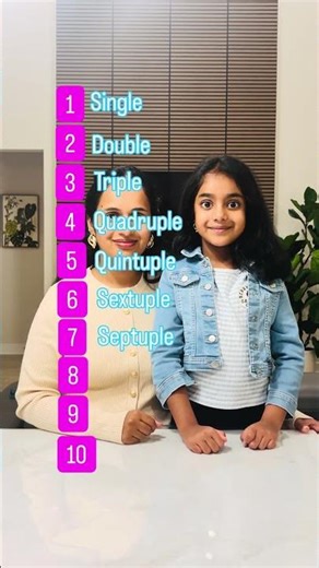 Single, double, triple. did you know these are called number multiples? 🔢✨ #SingleDoubleTriple