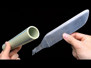 Only 1% of people know this trick to make a super durable knife handle from PVC pipe