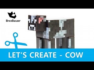Let's Create - Cow - Minecraft Paper Model with DOWNLOAD LINK