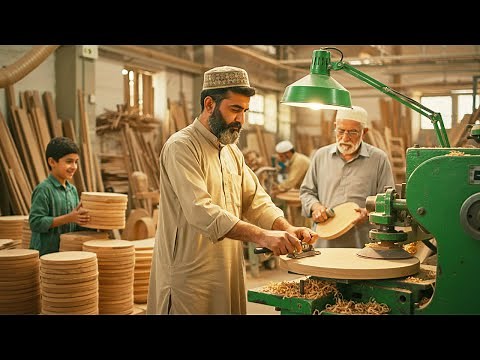 How Rolling Pins Are Mass Produced – Satisfying Process