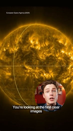 34K views · 273 reactions | For the first time, humanity has captured direct images of the Sun's south pole, thanks to the European Space Agency's Solar Orbiter mission. By tilting its orbit 17° below the solar equator, the spacecraft unveiled a turbulent region with complex magnetic fields during the solar maximum phase. Here's what we know. | 1440 | Facebook