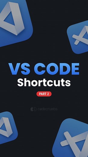 Codecrumbs | HTML, CSS, JavaScript on Instagram: "Today we’re taking a look part 2 of VS Code shortcuts. In this episode were taking a look at how to duplicate mutiple lines using Shift + Alt Did you know this one? Follow @thecodecrumbs www.codecrumbs.com #visualstudio #programminglanguage #frontenddevelopment #frontenddev #computerprogramming #programmerrepublic #reactnative #learncoding #typescript #htmlcss #learnprogramming #worldcode #websitedeveloper #javascriptdeveloper #womenwhocode #lear
