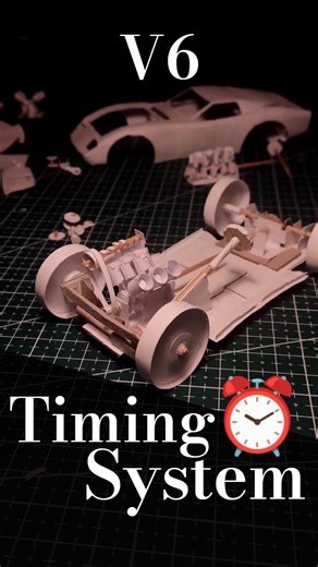 Mini Paper V6 Camshaft #paperengine