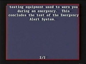 Comcast Emergency Alert System - Maryland Required Monthly Test (August 31, 2022)