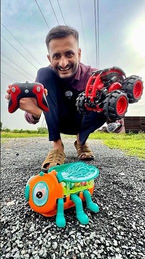 Rc rolling stunt car vs bee fight | remote control