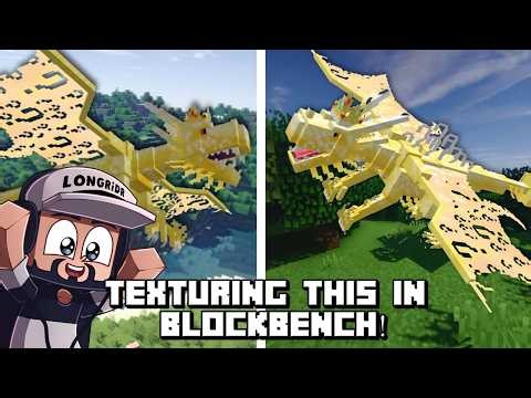 Texturing the Lucky Block Dragon in Blockbench (Part 2: Texturing)